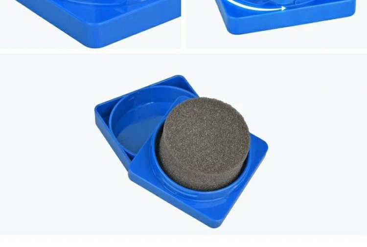 Tischtennisschläger-Schwamm-Reinigungsbürste in Box, Einfach zu Verwendender Ping-Pong-Schläger-Gummireiniger, Schlägerpflege-Zubehör – Detail 3