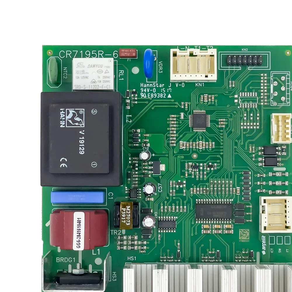 2841610101 2841610300 2841610301 2841610401   PCB CR7195R-6 لوحة تحكم الكمبيوتر لأجزاء غسالة غسالة Beko