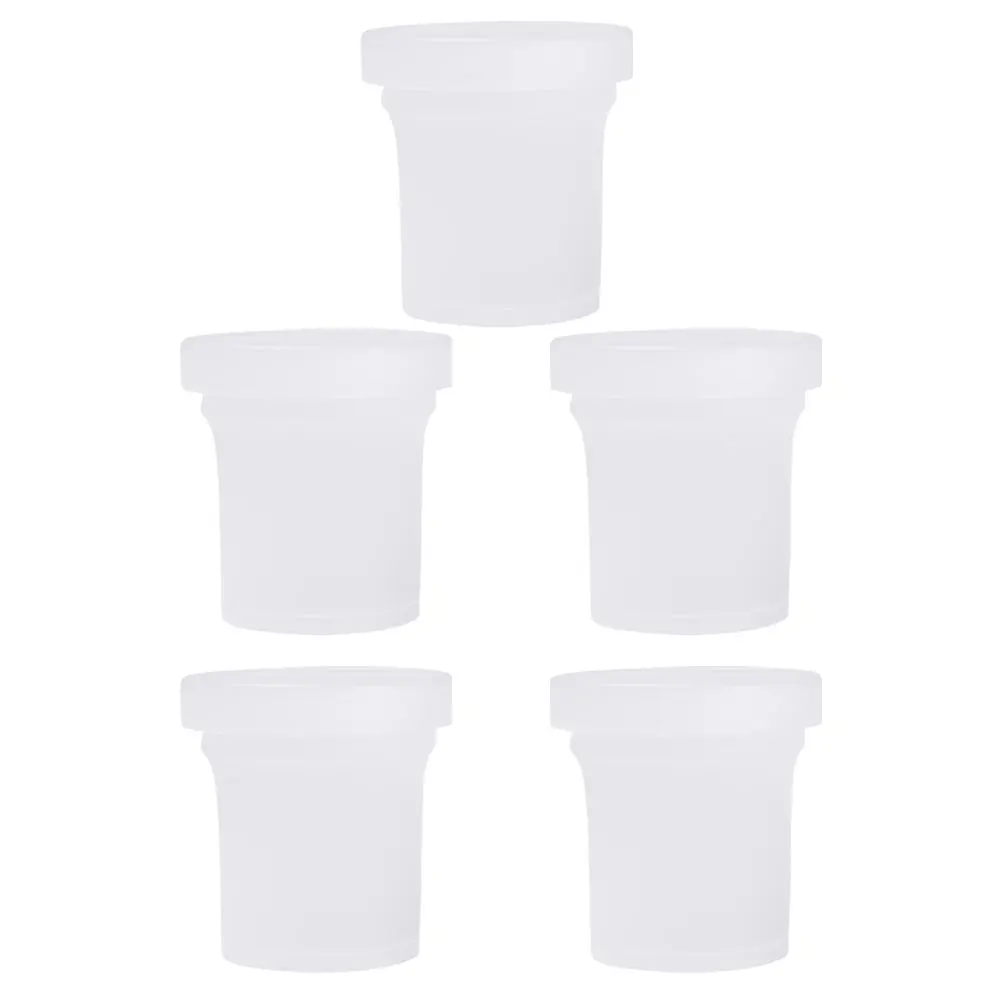 

5pcs 500ml White PET Yogurt Jars Beverage Buckets Food Containers Storage Clear Reusable Multifunctional Ice Cream Homemade