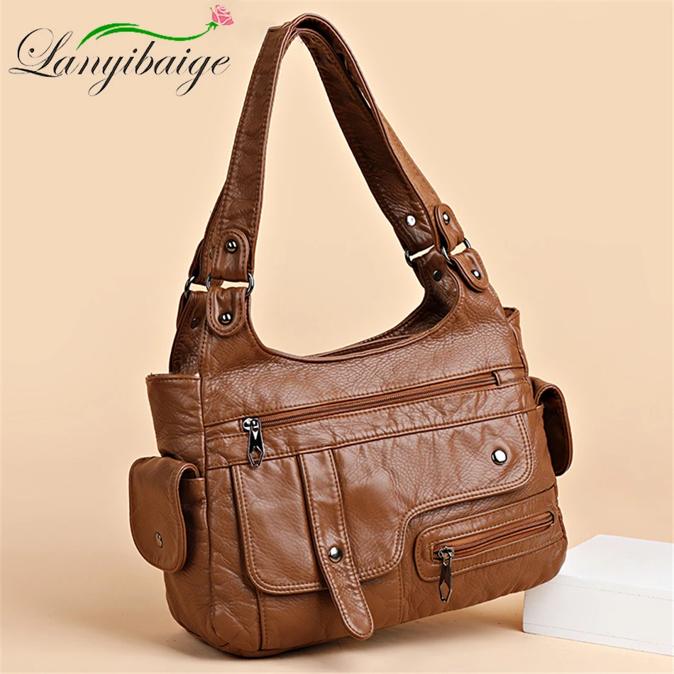 Genuine Brand Soft Leather Handbags High Quality Women Bag 2023 Small Casual Female Messenger Shoulder Bag Ladies Crossbody Bag