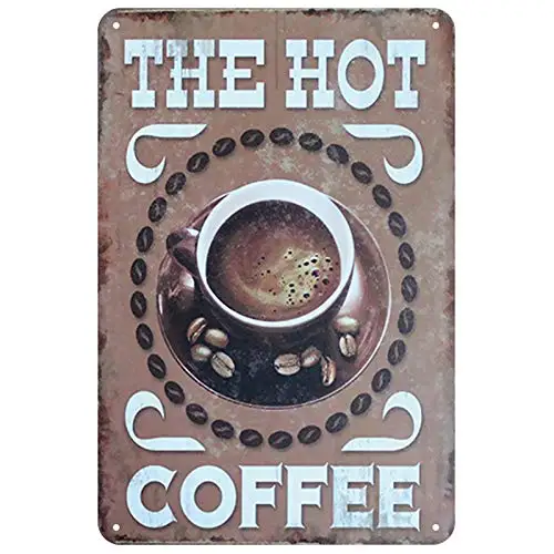 

Coffee Theme Sign Metal Tin Sign Vintage Wall Decor Retro Bar Coffee Shop Home Decor Metal Poster Pub 8x12 Inch aasd-76