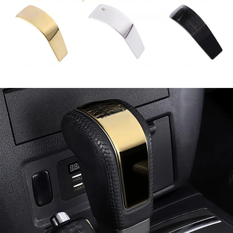 1pc Stainless Steel Shift Knob Cover Decoration Panle Fit For Mitsubishi Pajero Montero v93 v97 v98 2007-2021