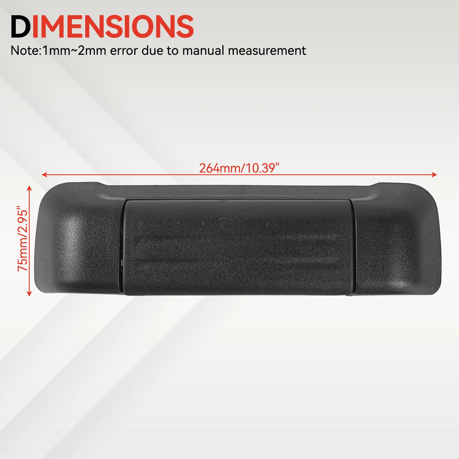 Car Exterior Tailgate Outer Rear Back Door Outer Handle W/Clips
