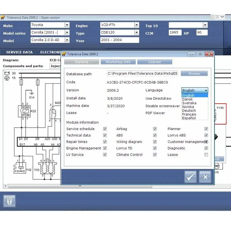 Tolerance Data 2009.2 Auto Repair Data with Keygen 2009.2 Unlimited Installation auto repair Program Diagnostic Software link