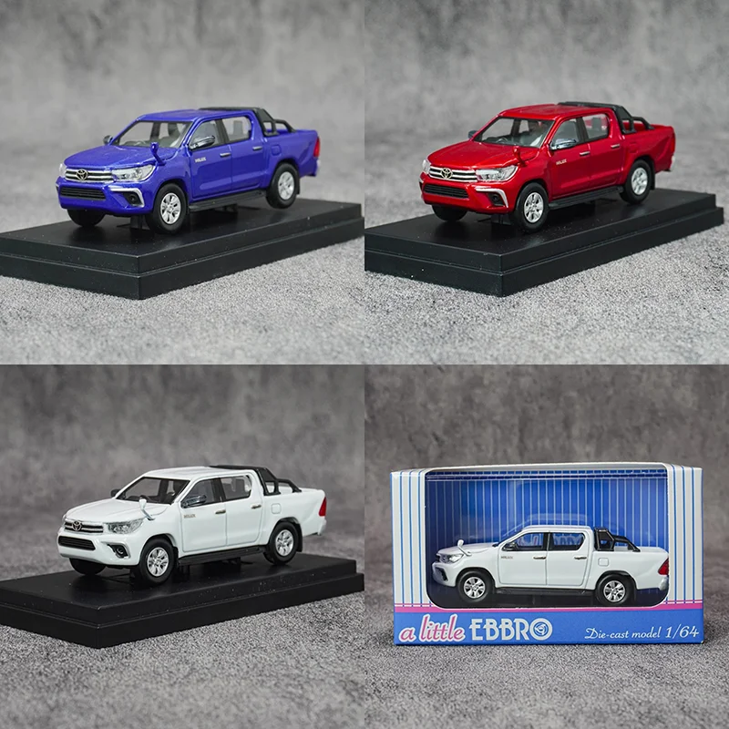 

EBBRO Diecast 1:64 Scale Hilux Pickup Alloy Car Model Classic Hobby Collection Souvenir Static Display Ornament