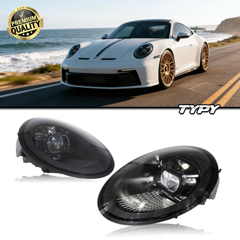 

TYPY Car Head Lights Full LED Front Lamps For 2012-2018 Porsche 911 PDLS Matrix Laser Headlights Assembly 991 Signal Lamp