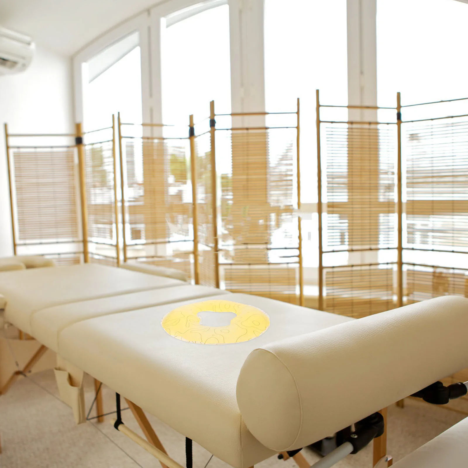 

Силиконовая подушка для расслабления лица, салон красоты, профессиональный массажный стол, массажная подушка для лица, эргономичная, мягкая, круглая, съемная