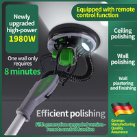 1980W Wall Sander Brushless Wall Polishing Machine Industrial Grade Handheld Sanding Machine LED Band Light Electric Sandpaper