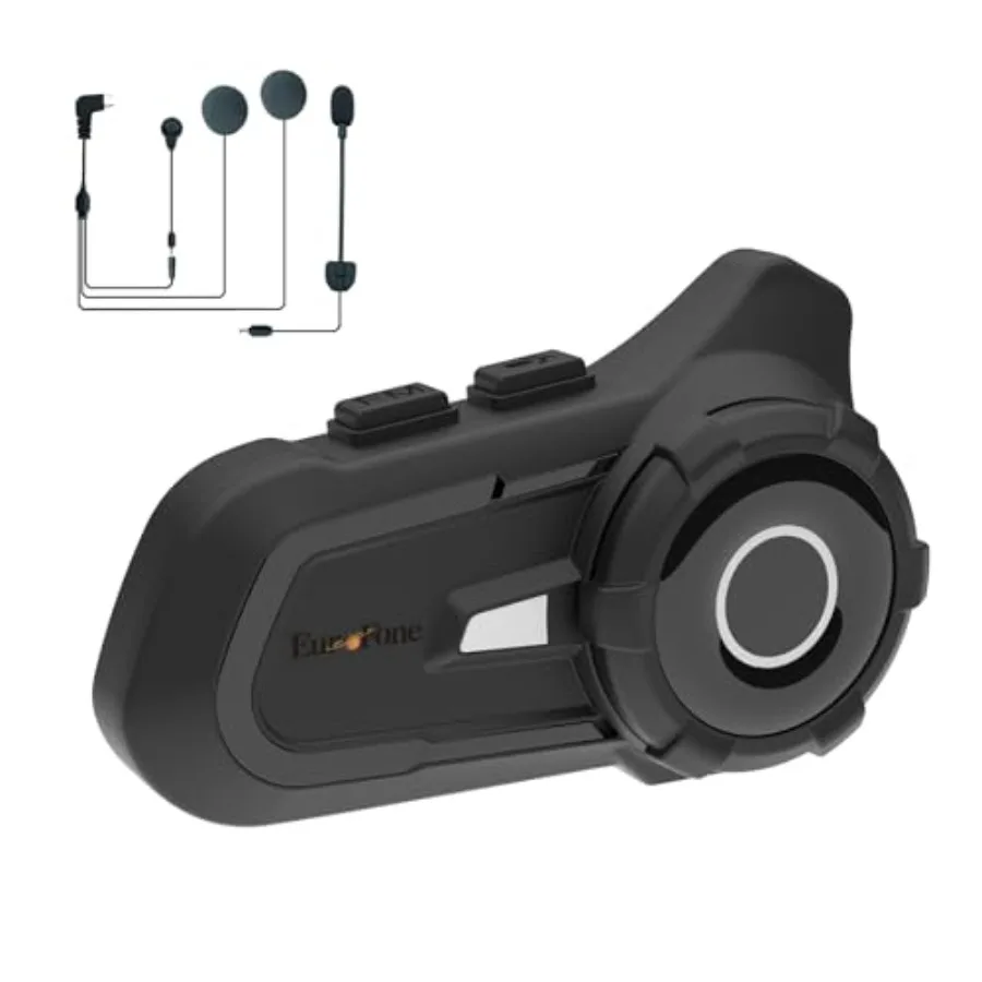 

S2 Motorcycle Bluetooth Headset 5.1-1 Pack Waterproof Helmet Headsets with Dual Mics for Rider Intercom Sunscreen Dustproof BT