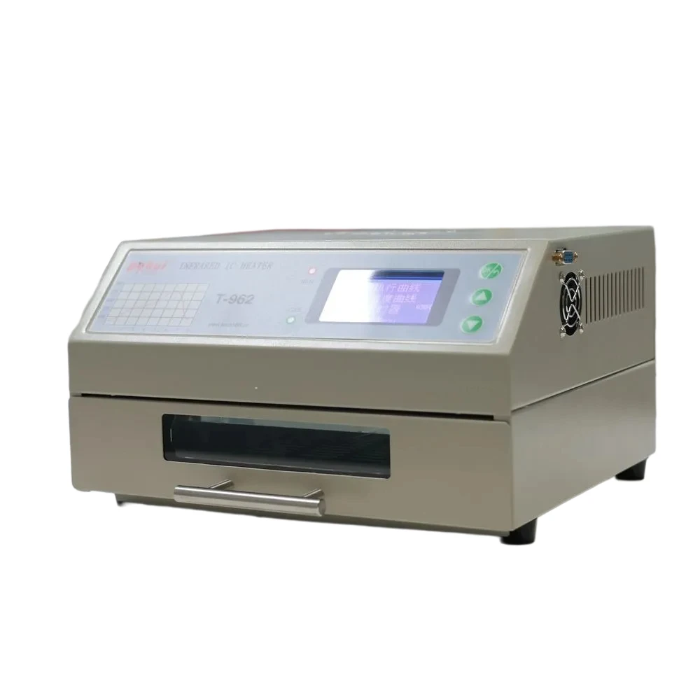 

T-962 Infrared IC Heater Desktop Infrared Reflow Soldering Machine For BGA SMD SMT Rework Solder Oven Station 180 x 235 MM