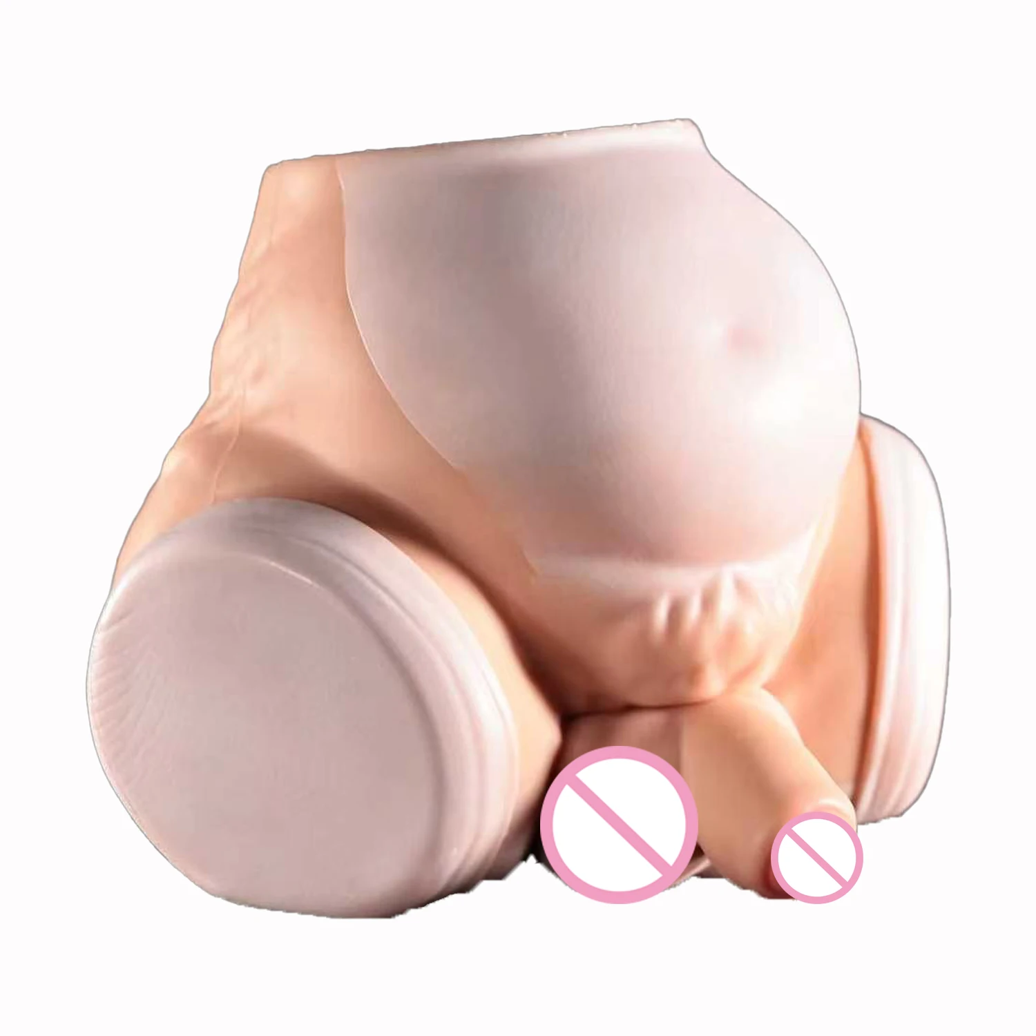 Animal Ass/Torso Stroker With Dildo Silicone Soft Silicone Heavy Male Masturbator Adult Onahole Realistic Vagina Sex Toys
