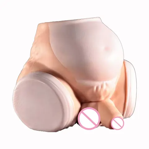 Animal Ass/Torso Stroker With Dildo Silicone Soft Silicone Heavy Male Masturbator Adult Onahole Realistic Vagina Sex Toys