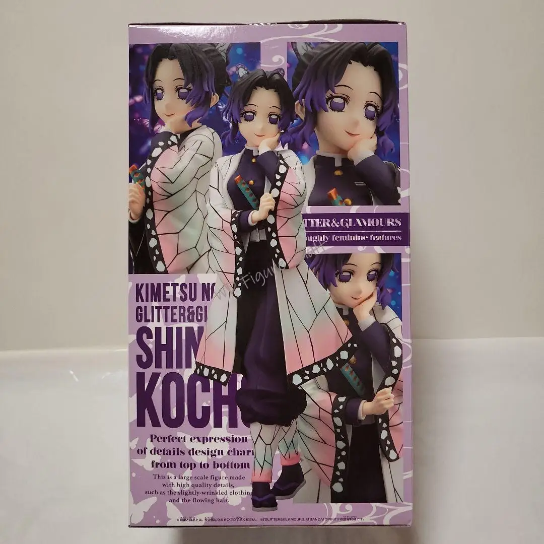 Bandai Demon Slayer: Kimetsu No Yeyang GLITTER & GLAMOURS-SHINOBU KOCHO 22CM Figur PVC Hadiah Mainan Model Koleksi Sangat Terperinci