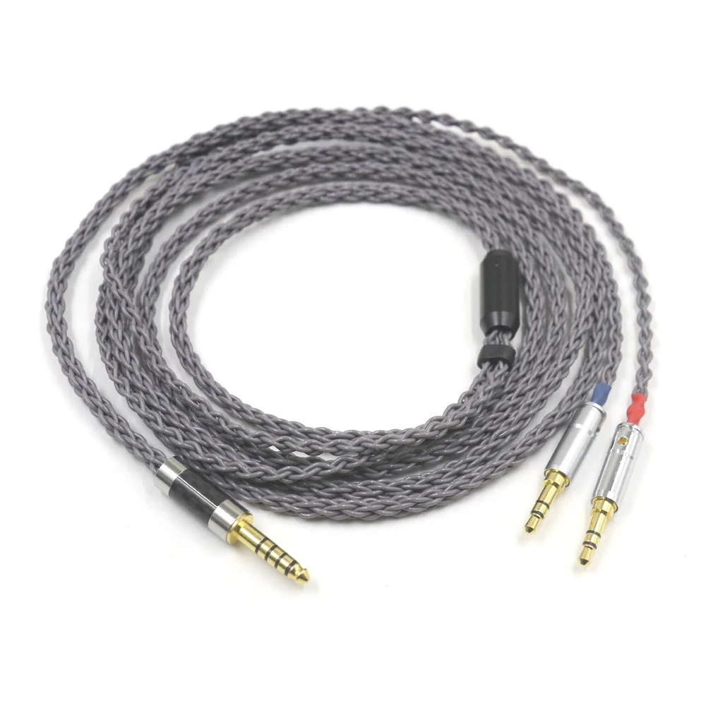 

8 Cores Upgrade Cable for Dual 3.5mm Hifiman Sundara Ananda HE1000se HE6se HE400 Denon AH-5200 7200