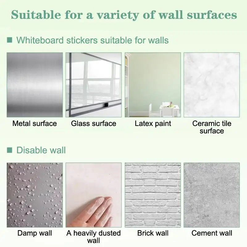 Latest New Electrostatic Whiteboard Sticker Reusable PP Teaching Graffiti Drawing Board Removable Household Erasable Whiteboard