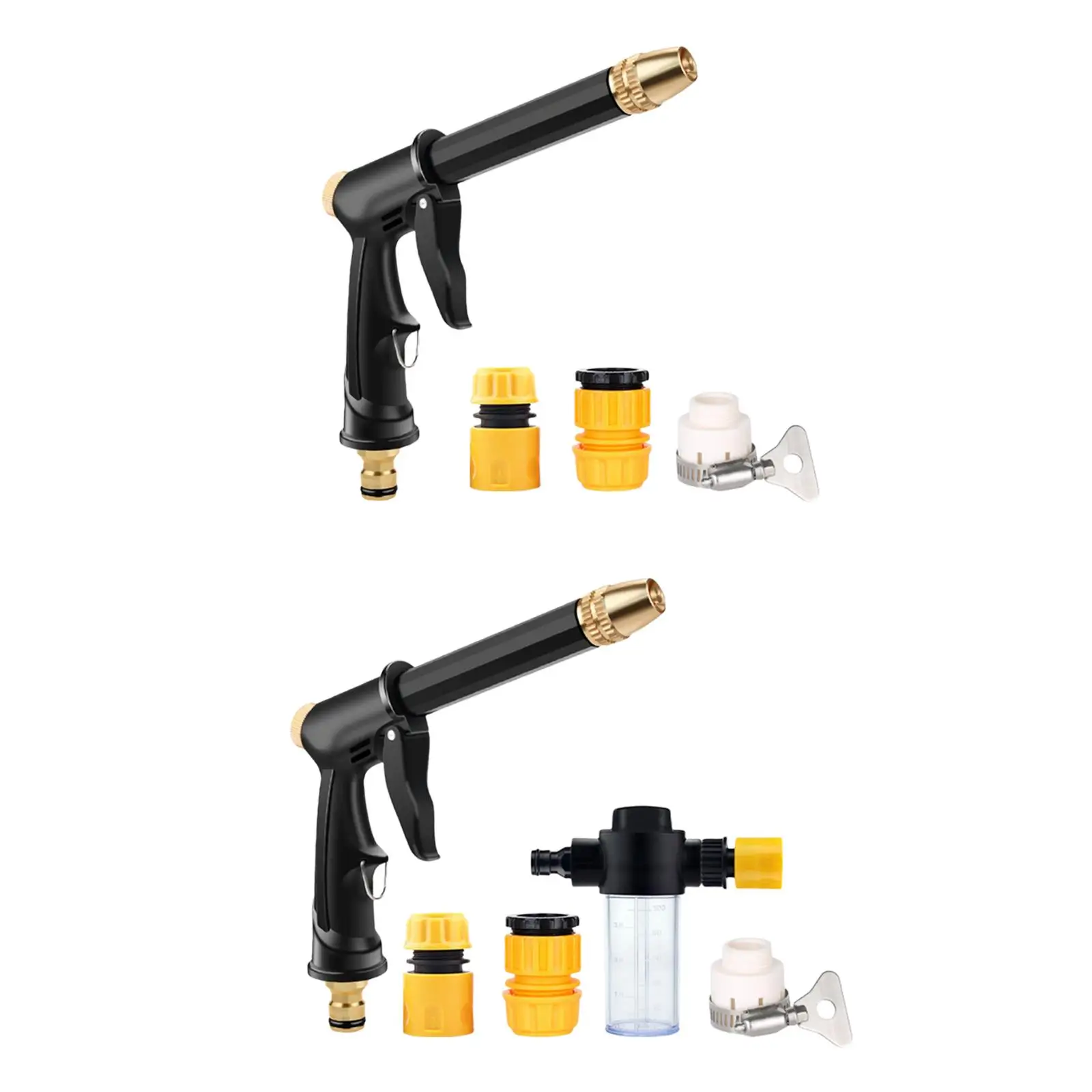 High Pressure Washer Gun Adjustable Spray Mode with Spray Nozzle Tips for Gardening Car Washing Daily and Professional Use