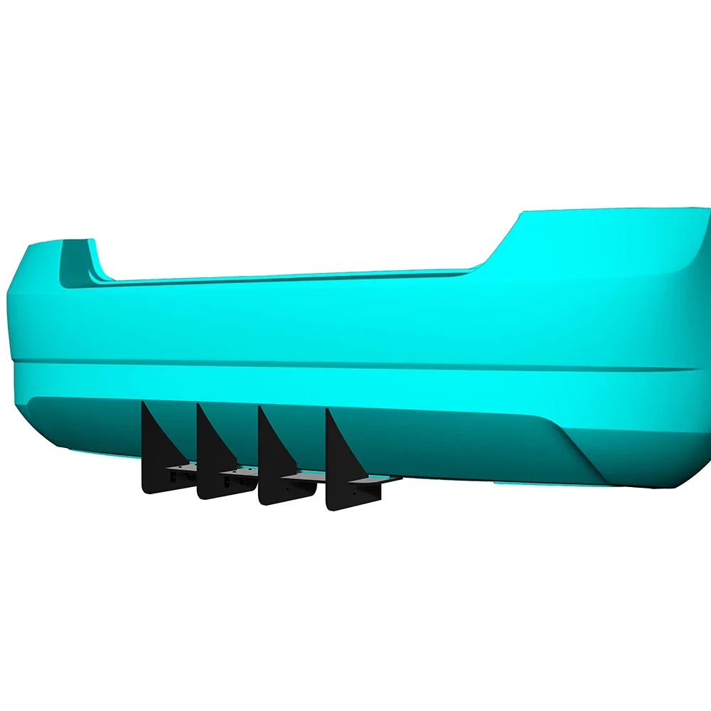

For Skoda Fabia 2014--2017 Year Rear Diffuser Bumper Lips Spoiler Splitter Body Kit Accessories