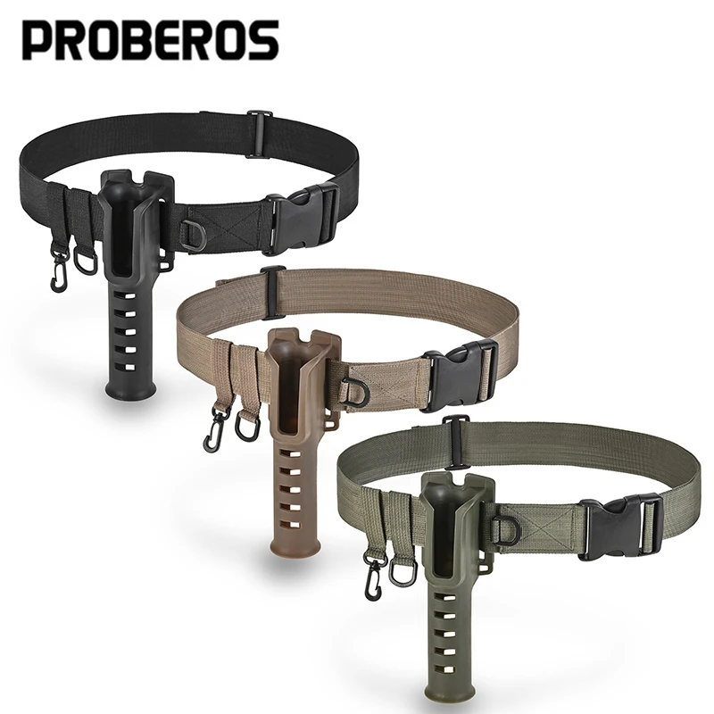 

Adjustable 360° Rotatable With Quick Release Waist Fishing Rod Holder Belt Hands Free For Portable for Shore Bank Fishing Gear