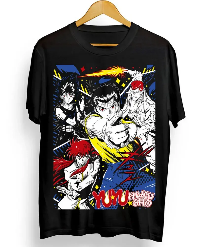 Yu Yu Hakusho T-shirt,Yusuke,Hiel,Kuwabara And Kurama Anime T-shirt All Size