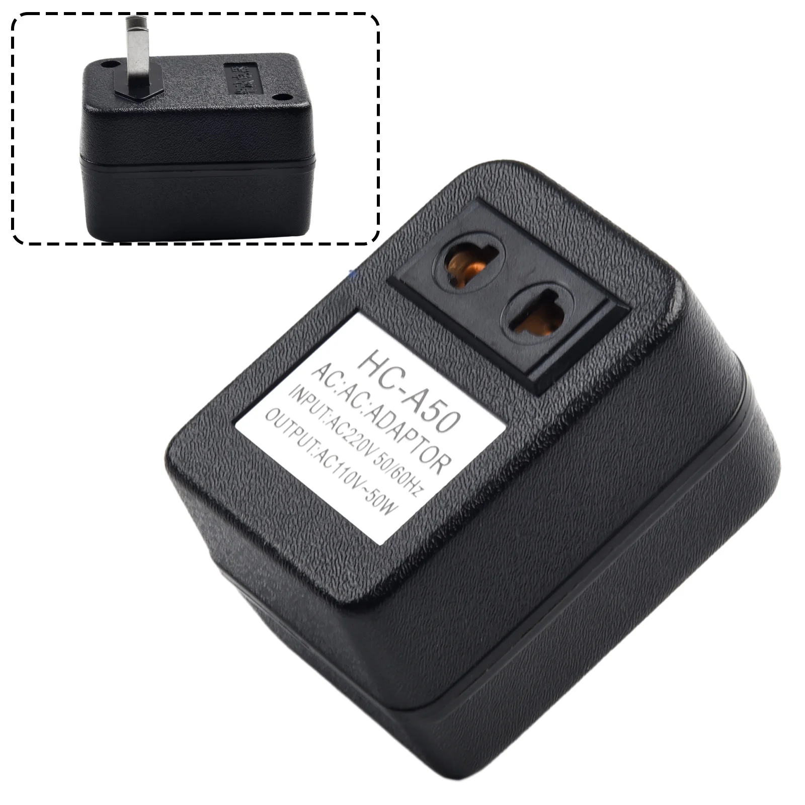 Step-Down Transformer Travel Adapter 50W AC 220V To 110V/110V To 220V Converter Electrical Power Tool Accessory