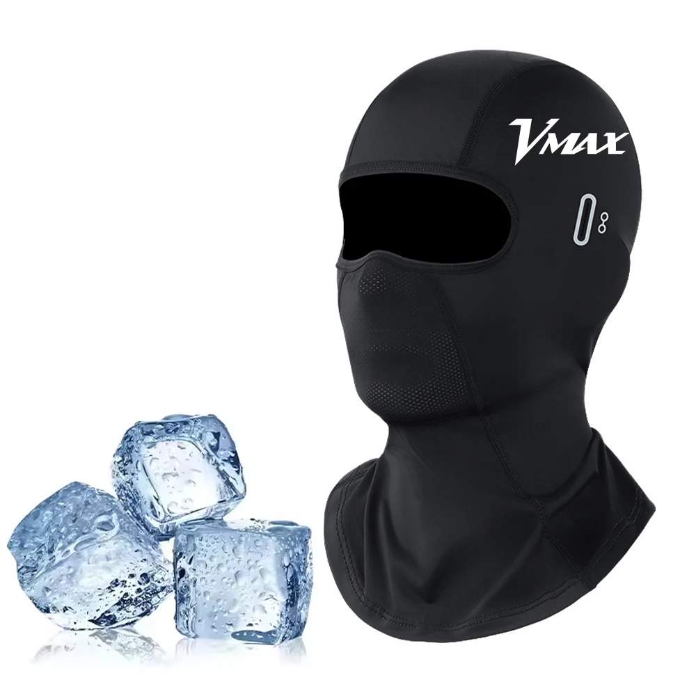 For Yamaha VMAX 1200 / VMAX 1700 (1985-2020) – Summer Cooling Motorcycle Balaclava, Breathable Full Face Mask with UV Protection