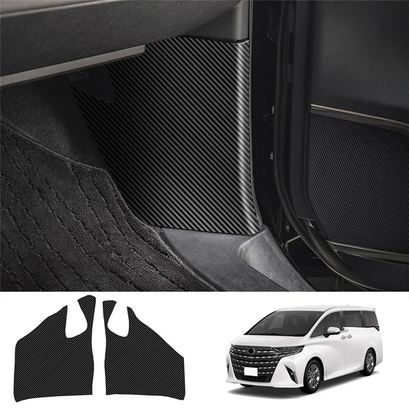 

For Toyota Alphard/Vellfire 40 Series 2023+ Rest Pedal Side Anti-Kick PU Leather Interior Protection Pads Replacement Parts