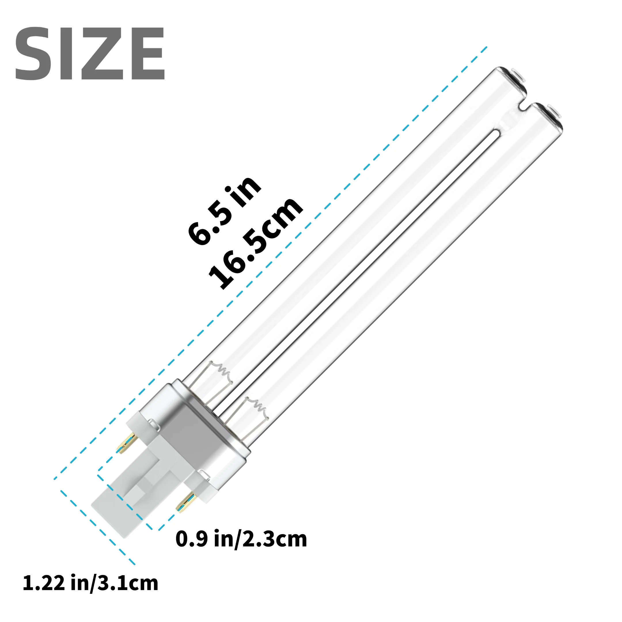 Immagine 3: Lampada UV 2 x 9W G23 per filtro laghetto UVC e chiarificatori, ricambio per acquario e laghetto