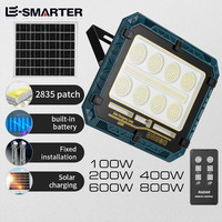 Solar Panel Split Light Solar Powered Lamp with Remote Control Camping Outdoor Garden Street Security Flood Lighting Wall Lamps