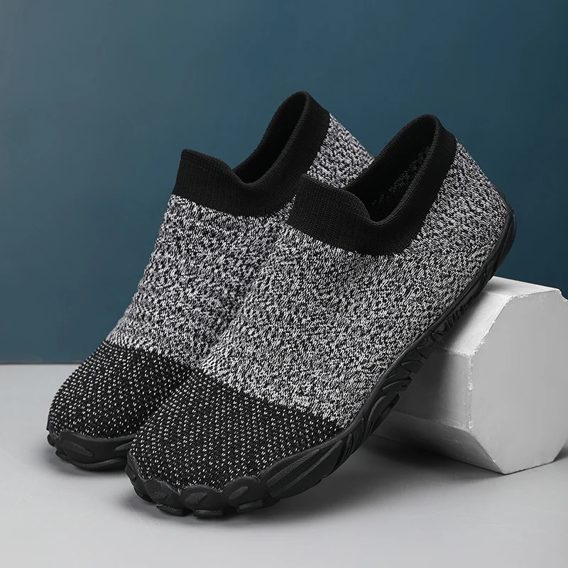 

Loafers Woman Shoes Breathable Mesh Fabric New Walking Wide Toe Flat Jogging Breathable Soft Sole Men's Sports Shoes Large Size