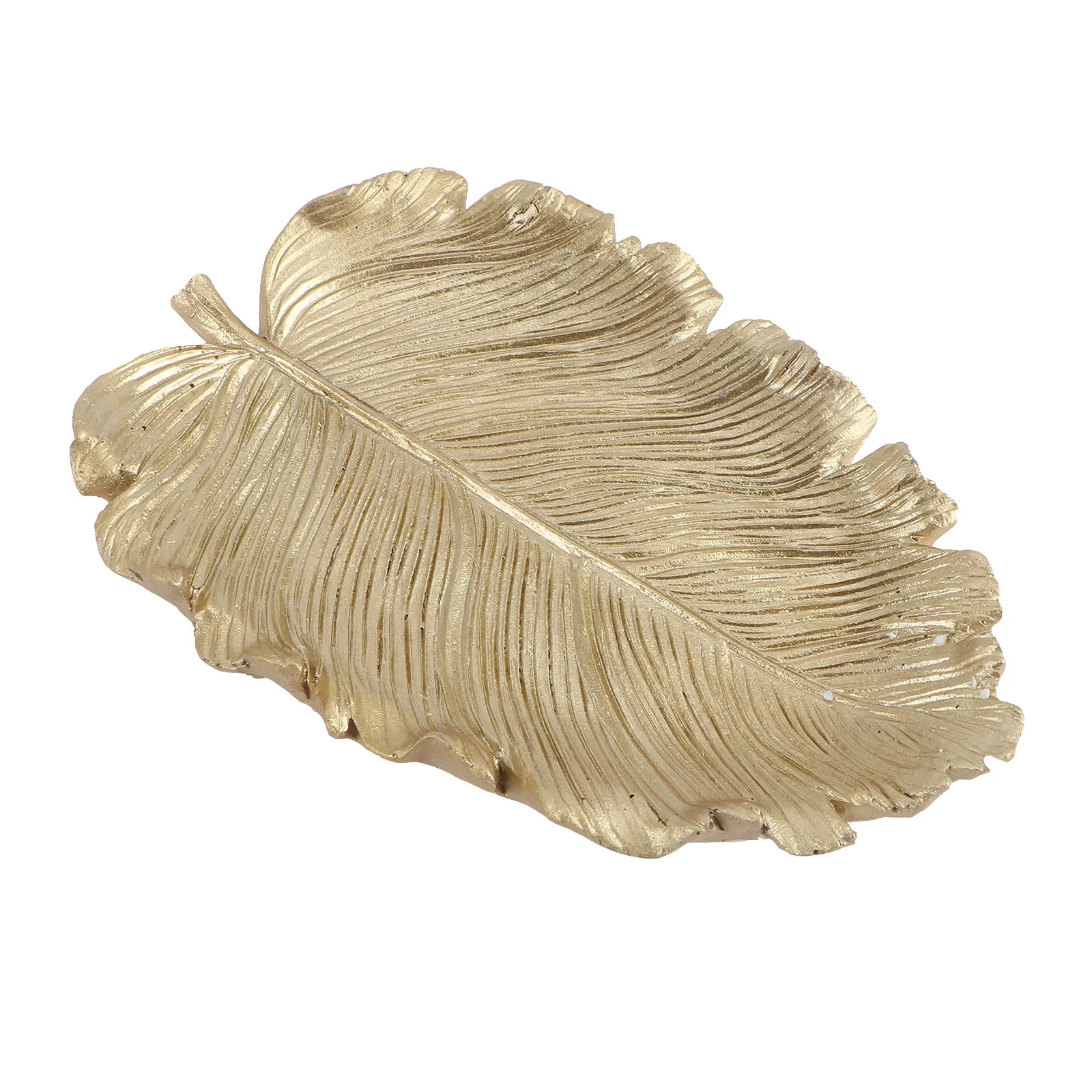 

1Pcs Leaf Shape Mini Jewelry Tray Alloy Ring Storage Plate for Rings Earrings Hairband Home Table Organizer Shape Tray