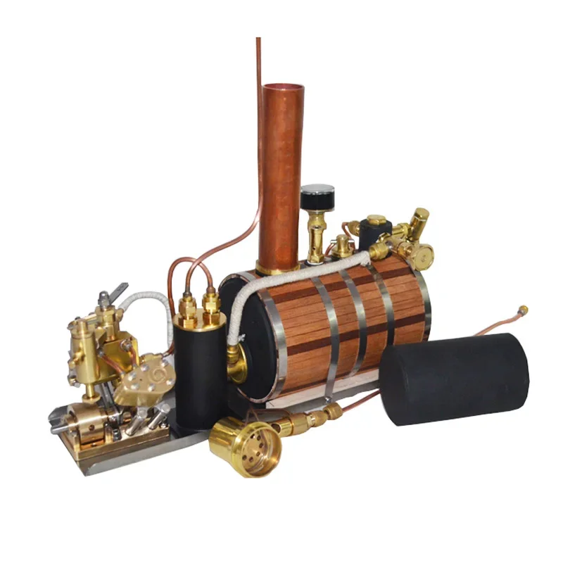 

220ML V-type Two Cylinder Steam Engine Model Steam Ship boat Power Plant Technology Small Production Experimental Toy