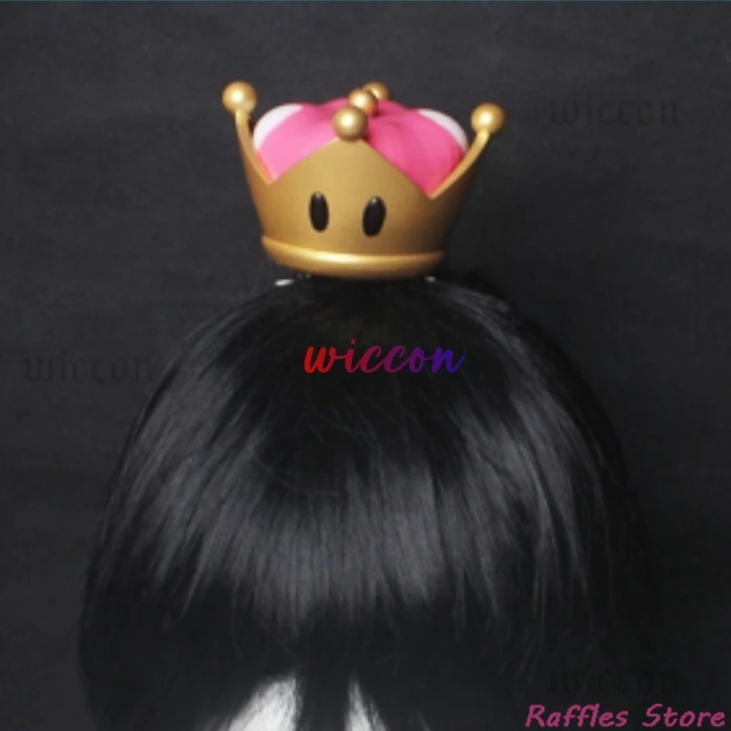 New 3D Bowsette Kuppa Koopa Hime Princess Cosplay Womanize Crown Hairpiece Headwear Halloween Costume Props Handwork