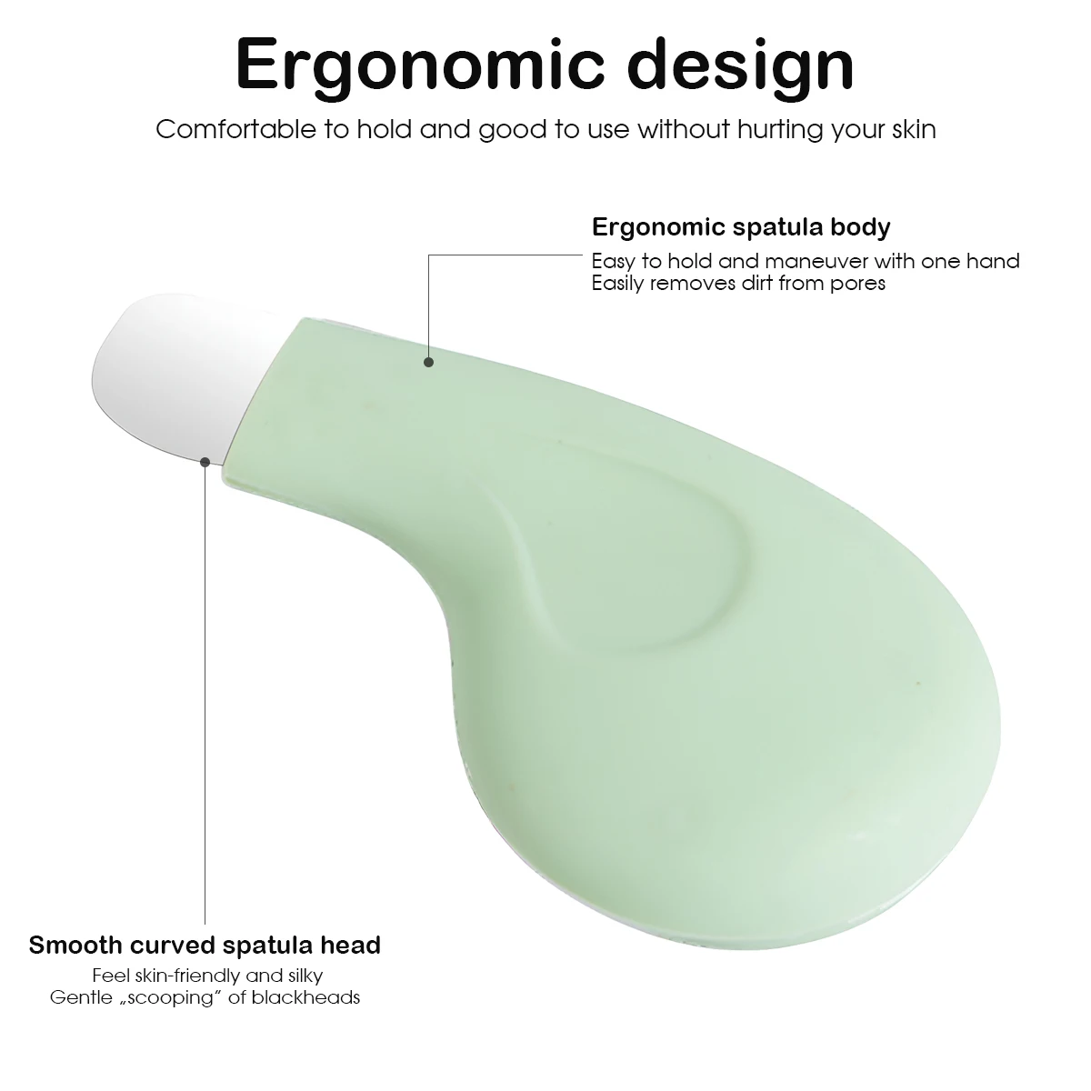 عبوة واحدة من أداة إزالة الرؤوس السوداء من السيليكون لإزالة الرؤوس السوداء ومكشطة الوجه للتنظيف العميق