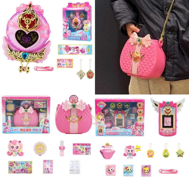 

Kawaii Catch! Подростковый блестящий яркий драгоценный камень, телефон, часы с драгоценными камнями, детские часы, способное изготовление звуковых сцен, игрушки