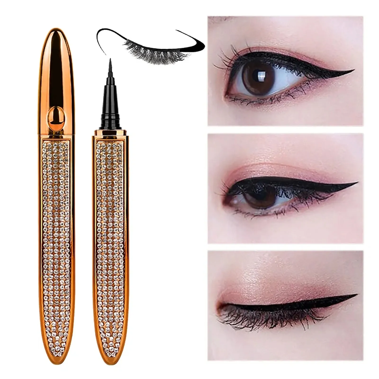 

Quick Dry Non-Blooming Liquid Pen Black / Brown Multifunctional Magic Eyeliner 3ML