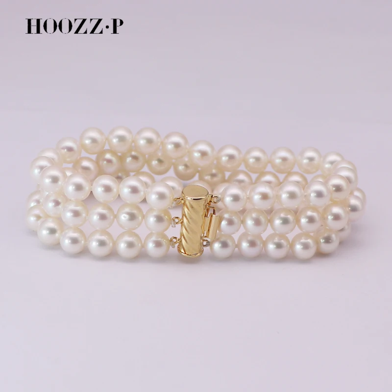 

HOOZZ.P White 6-7mm AAAA High Quality TRP Bracelet Freshwater Cultured Pearls Wholesale Gift Jewelry Accessory