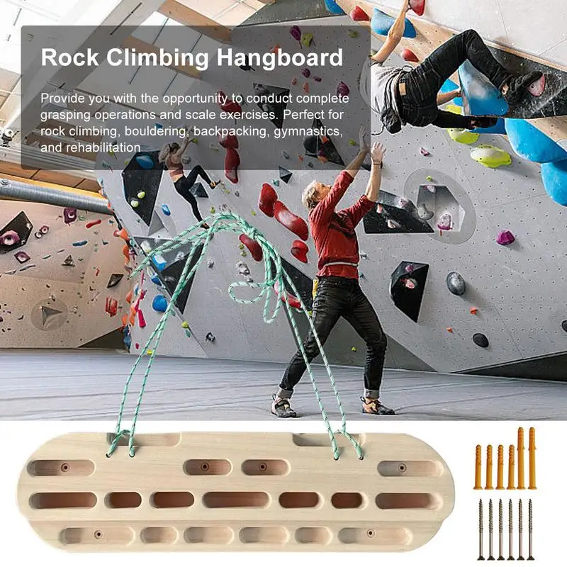 Imagem -05 - Fingerboard Escalada Hand Grip Strengthener para Atletas Escalada Hangboard Rock Training Mão Pulso e Antebraço