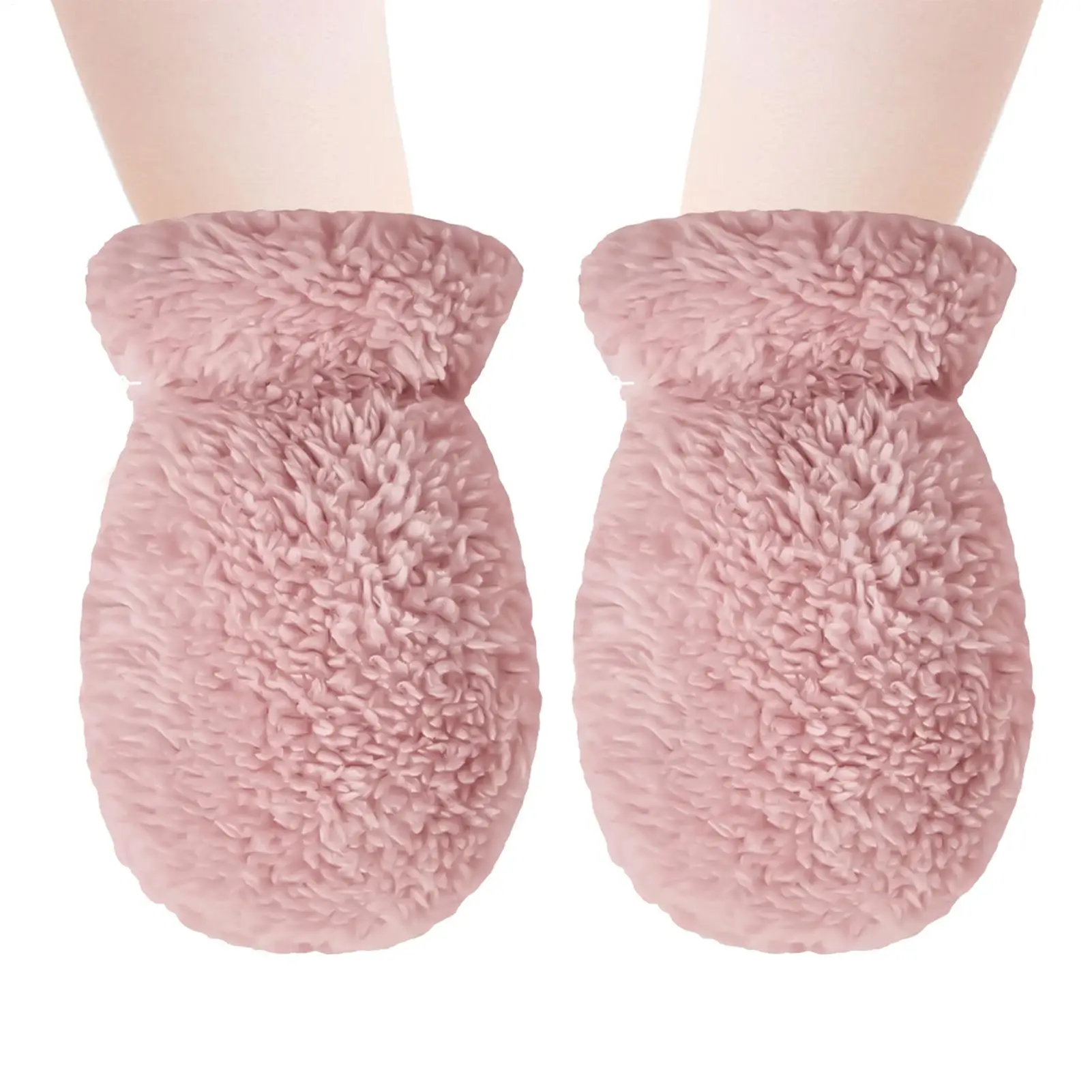 

Kids Winter Mittens Unisex Soft Gloves Thermal Anti-Scratch Boys Mittens For Age 0-12 Months Children Cold Weather Snow Home