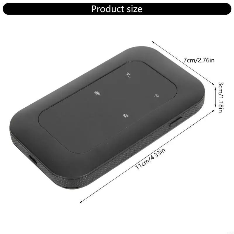 C90F tragbare 4G LTE -Hotspots für Reisen 150 Mbit / s Geschwindigkeit 10 Gerätekapazität Langer Akku Batterie