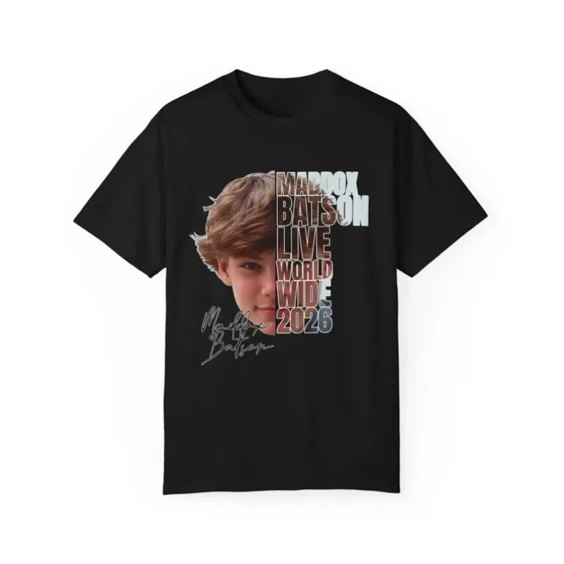 Maddox Batson Merch 2026 Unisex T-shirt Men Short Sleeve Tops fashion Tee Clothes Causal Y2K Tops