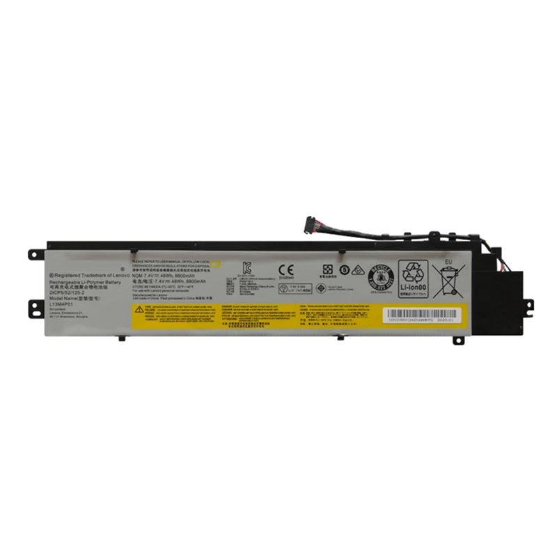 

L13M4P01 L13L4P01 L13C4P01 Laptop Battery for Lenovo for Erazer Y40 Y40-70 Y40-80 Y40-70AT-IFI Y40-80AT-ISE 7.4V 48Wh/6600mAh