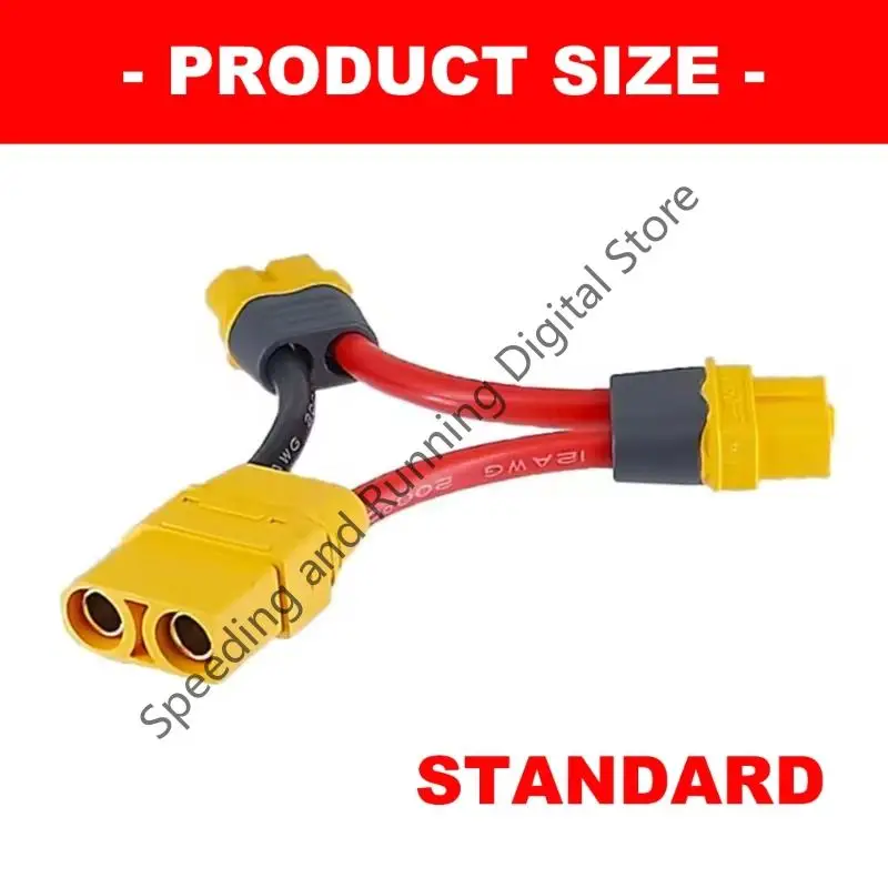 1PCS XT90 XT60 Series Connection Cable XT90 female to 2 XT60 female Lithium Battery RC Model ESC Cable Connector