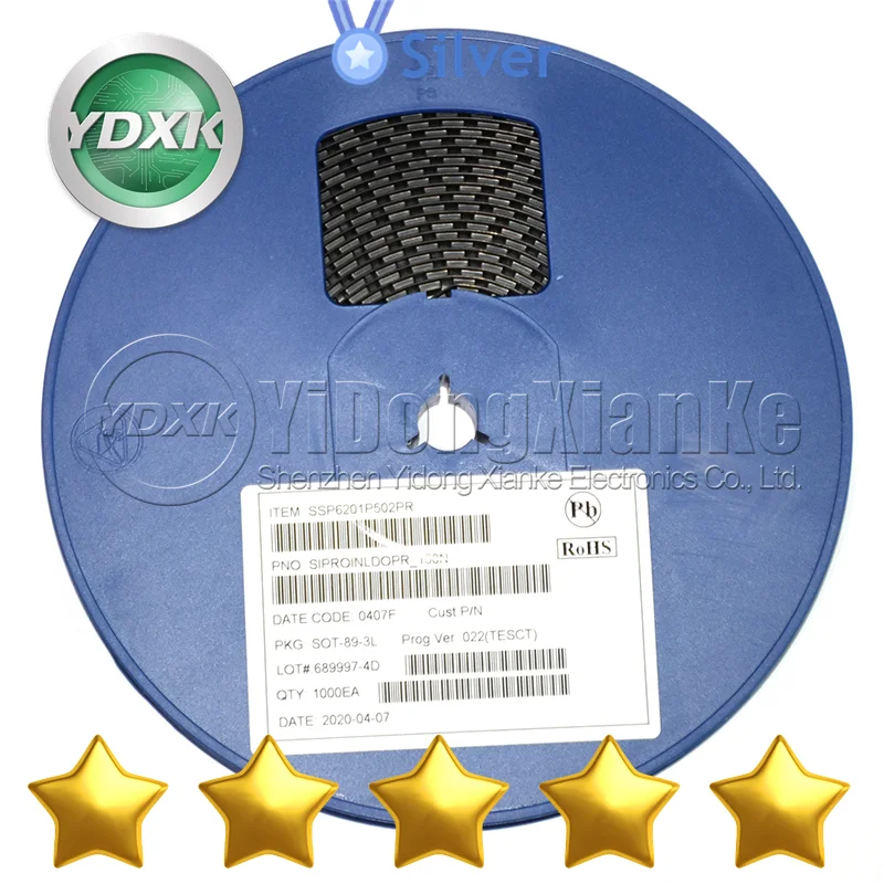 SSP6201P502PR SOT89 Electronic Components SBB-5089Z SE8533K2-HF SM05TCT TL431A TL431ACPK New Original TL431G-AB3-R