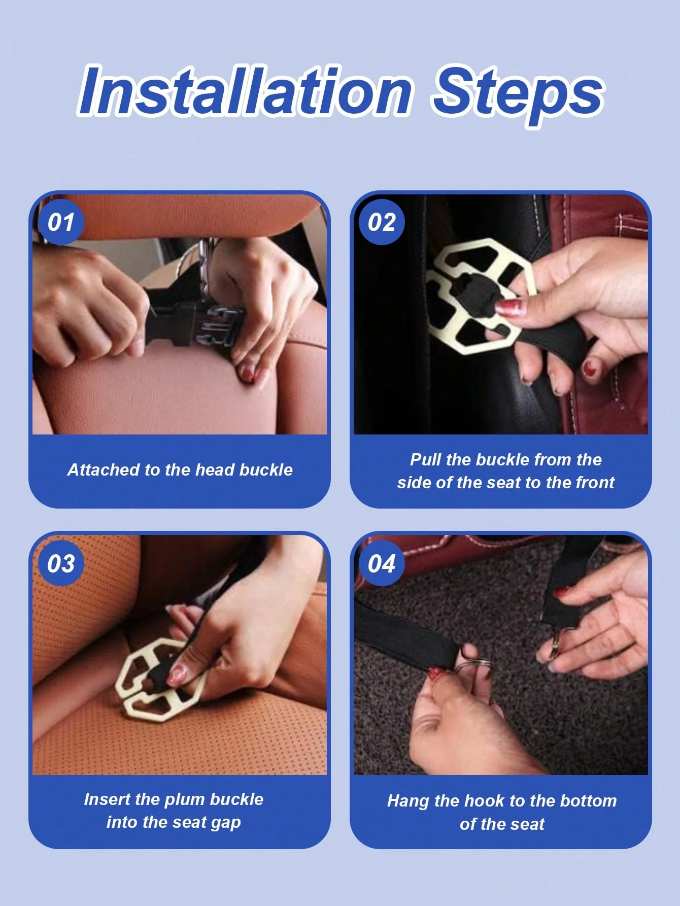 Car Seat Back Organizer - Multi-Pocket & Cup Holder & Trash Bin Design with Tray to Store 11-inch Tablet for Cars, Durable PU Le