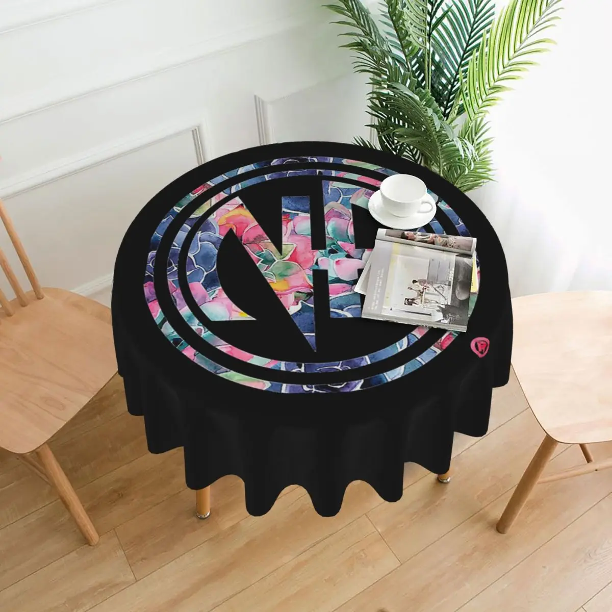 NA - Narcotics Anonymous Waterproof Round Tablecloth Oilproof Table Cloth for Kitchen Events Dining Table Cover 60 inches