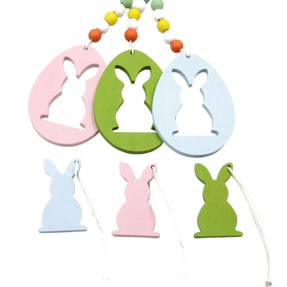 

Easter Tree Decorations Easter Bunny Decorations Easter Bunny Wooden Ornaments Set Egg Shape Hanging for Festive for Tree