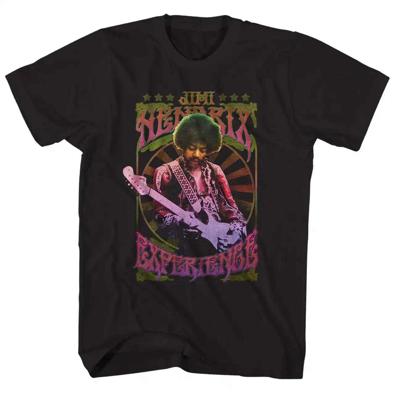 Camiseta retrô Jimi Hendrix, músico de rock e guitarrista elétrico, 100% algodão, camiseta gráfica masculina e feminina, verão, streetwear, top