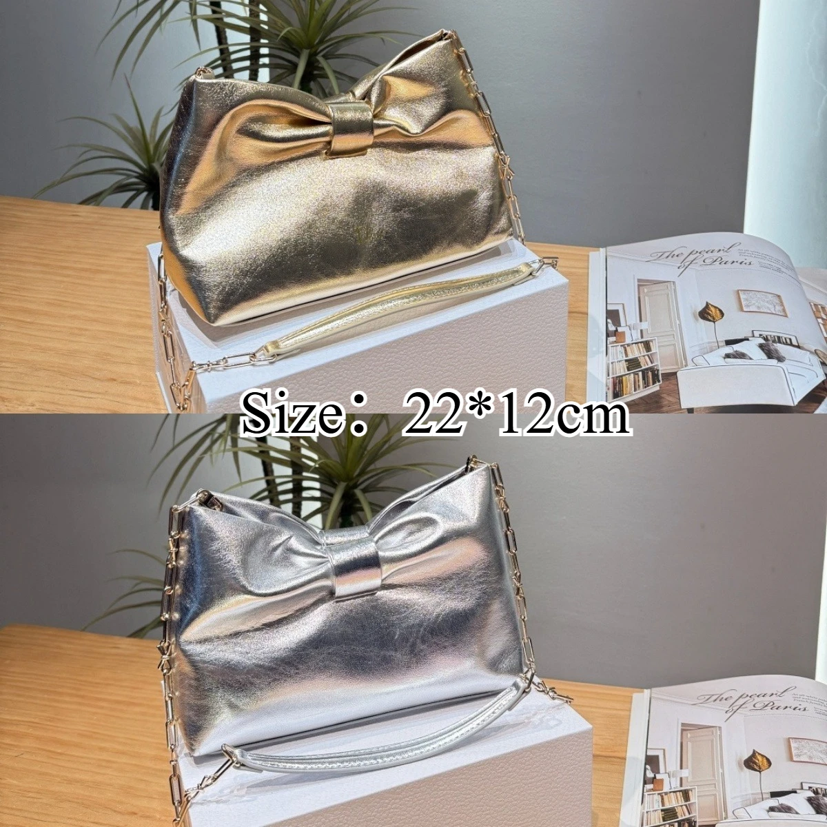 

2026 New Cute Bow Handbag Women Fashion Crossbody Lady Mini Square Bag Luxury Chain Shoulder Bag Wedding Party Purse Dating