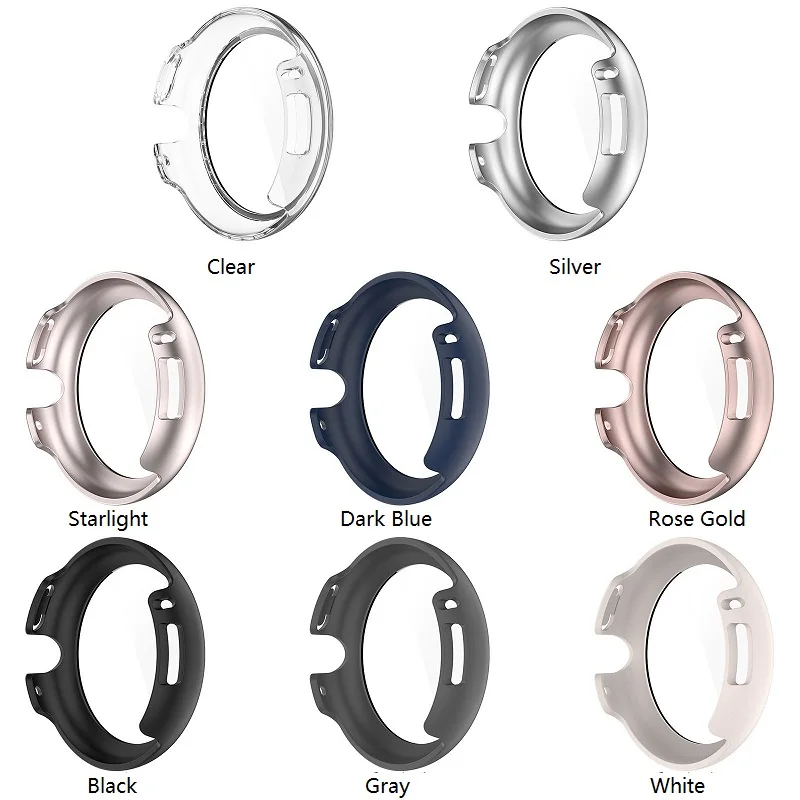 30PCS PC Cover for Google Pixel Watch 2 / 1 Smartwatch Hard Bumper Anti-Strach Tempered Glass Screen Protector Case