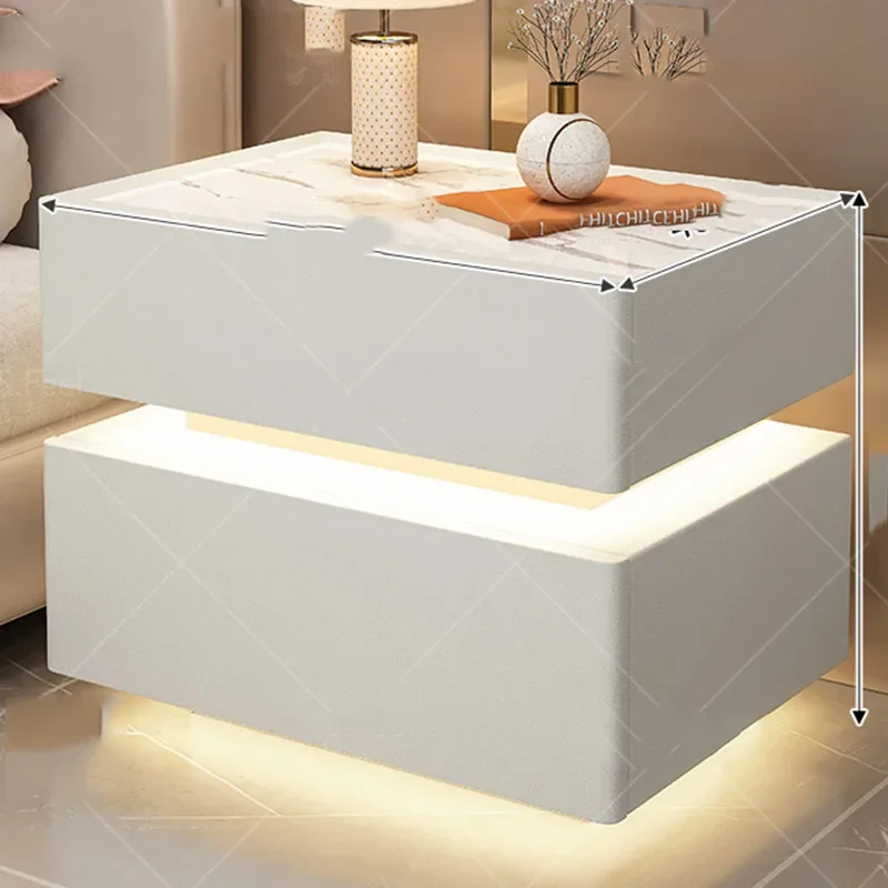 Modular Bedroom Nightstand Nordic Square Closets Storage Salon Cabinets Nightstand Coffee Table Mesita De Noche Modern Furniture